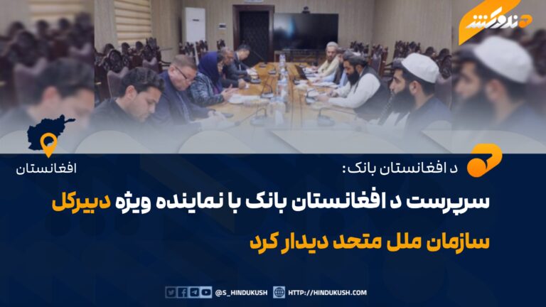 سرپرست د افغانستان بانک با نماینده ویژه دبیرکل سازمان ملل متحد دیدار کرد